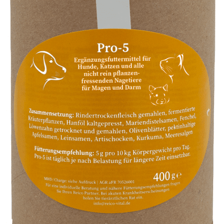 Integratore per cani per stomaco e intestino - Reico Pro-5