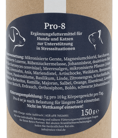 Integratore per cani sotto stress - Reico Pro-8